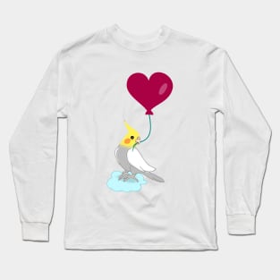 birb love valentine's Long Sleeve T-Shirt